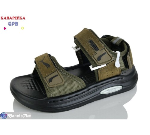 Сандалі дитячі на літо (10 пар р.26-30) зелений  "GFB-Канарейка"