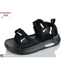 Сандалі дитячі на літо (10 пар р.26-30) чорний  "GFB-Канарейка"