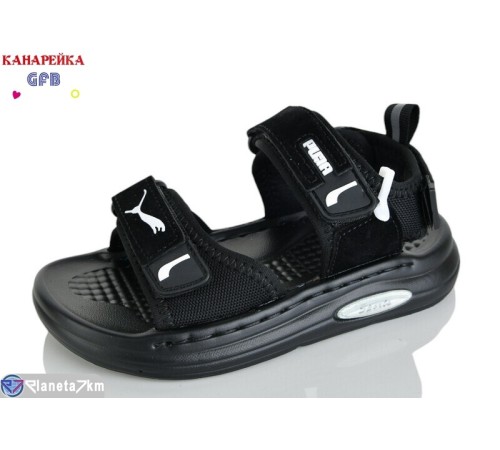 Сандалі дитячі на літо (10 пар р.26-30) чорний  "GFB-Канарейка"