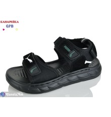 Сандалі дитячі на літо (10 пар р.32-37) чорний  "GFB-Канарейка"