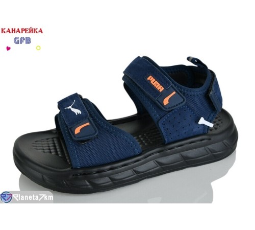 Сандалі дитячі на літо (10 пар р.32-37) синій  "GFB-Канарейка"