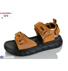 Сандалі дитячі на літо (10 пар р.32-37) camel  "GFB-Канарейка"