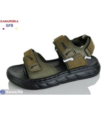 Сандалі дитячі на літо (10 пар р.32-37) зелений  "GFB-Канарейка"