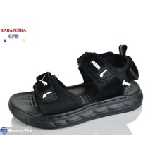 Сандалі дитячі на літо (10 пар р.32-37) чорний  "GFB-Канарейка"