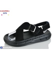 Сандалі дитячі на літо (10 пар р.31-36) чорний  "GFB-Канарейка"