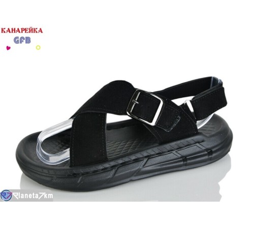 Сандалі дитячі на літо (10 пар р.31-36) чорний  "GFB-Канарейка"