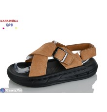 Сандалі дитячі на літо (10 пар р.31-36) camel  "GFB-Канарейка"