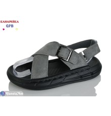 Сандалі дитячі на літо (10 пар р.31-36) сірий  "GFB-Канарейка"