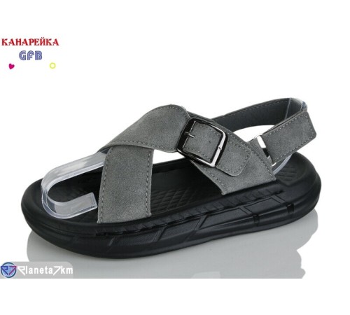 Сандалі дитячі на літо (10 пар р.31-36) сірий  "GFB-Канарейка"