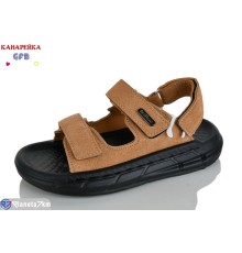 Сандалі дитячі на літо (10 пар р.31-36) коричневий  "GFB-Канарейка"