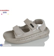 Сандалі дитячі на літо (10 пар р.31-36) сірий  "GFB-Канарейка"