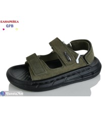 Сандалі дитячі на літо (10 пар р.31-36) зелений  "GFB-Канарейка"