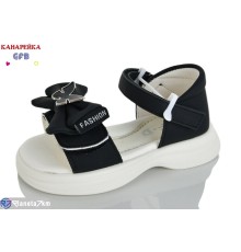 Дитячі босоніжки на літо (8 пар р.23-28) чорний  "GFB-Канарейка"