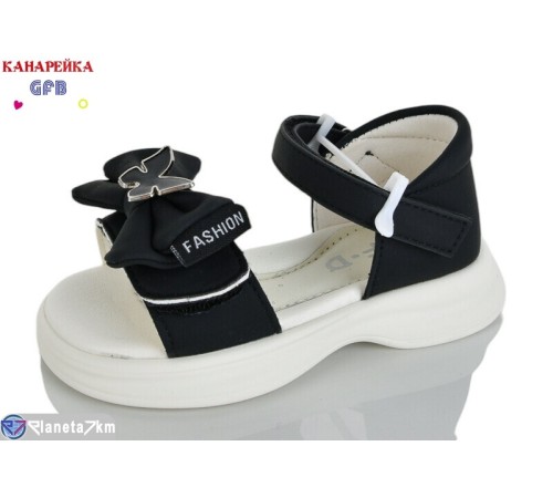 Дитячі босоніжки на літо (8 пар р.23-28) чорний  "GFB-Канарейка"
