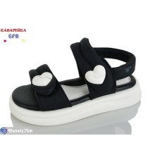 Дитячі босоніжки на літо (8 пар р.23-28) чорний  "GFB-Канарейка"