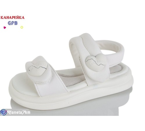 Дитячі босоніжки на літо (8 пар р.28-33) білий  "GFB-Канарейка"