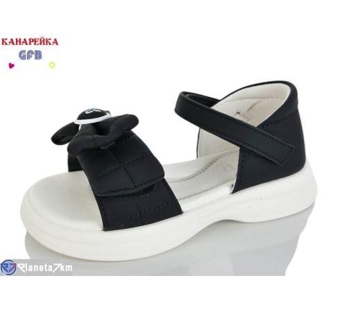 Дитячі босоніжки на літо (8 пар р.28-33) чорний  "GFB-Канарейка"