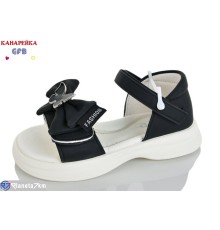 Дитячі босоніжки на літо (8 пар р.28-33) чорний  "GFB-Канарейка"