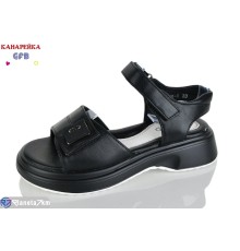 Дитячі босоніжки на літо (8 пар р.32-37) чорний  "GFB-Канарейка"