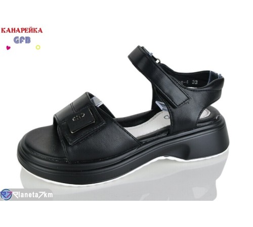 Дитячі босоніжки на літо (8 пар р.32-37) чорний  "GFB-Канарейка"