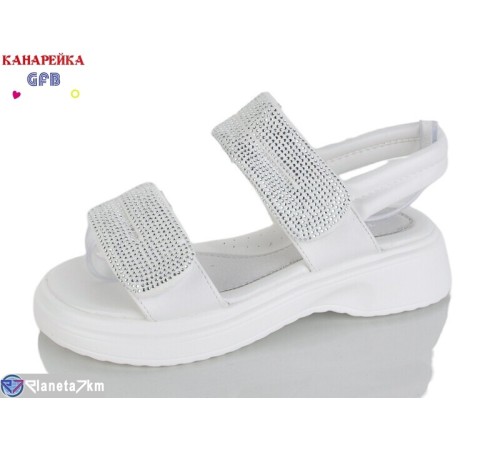 Дитячі босоніжки на літо (8 пар р.32-37) білий  "GFB-Канарейка"