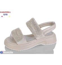 Дитячі босоніжки на літо (8 пар р.32-37) бежевий  "GFB-Канарейка"