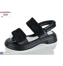 Дитячі босоніжки на літо (8 пар р.32-37) чорний  "GFB-Канарейка"