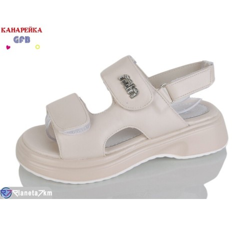 Дитячі босоніжки на літо (8 пар р.32-37) бежевий  "GFB-Канарейка"