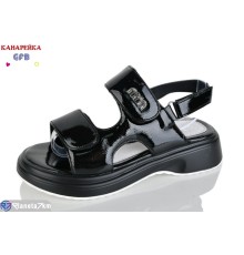 Дитячі босоніжки на літо (8 пар р.32-37) чорний  "GFB-Канарейка"