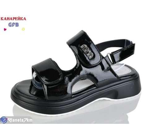 Дитячі босоніжки на літо (8 пар р.32-37) чорний  "GFB-Канарейка"