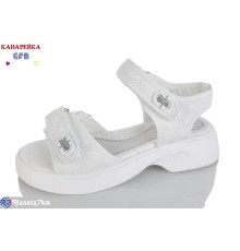Дитячі босоніжки на літо (8 пар р.32-37) білий  "GFB-Канарейка"