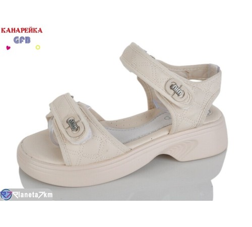 Дитячі босоніжки на літо (8 пар р.32-37) бежевий  "GFB-Канарейка"