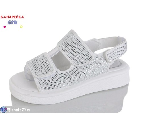 Дитячі босоніжки на літо (8 пар р.32-37) білий  "GFB-Канарейка"