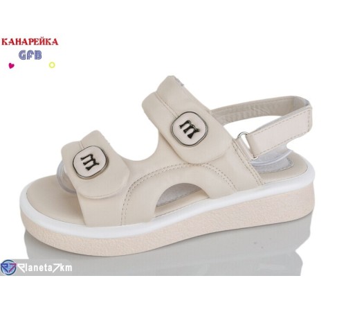Дитячі босоніжки на літо (8 пар р.32-37) бежевий  "GFB-Канарейка"