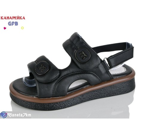 Дитячі босоніжки на літо (8 пар р.32-37) чорний  "GFB-Канарейка"
