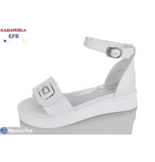 Дитячі босоніжки на літо (8 пар р.32-37) білий  "GFB-Канарейка"