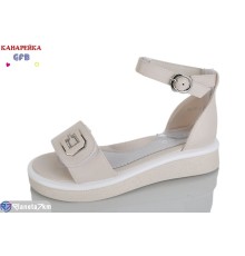 Дитячі босоніжки на літо (8 пар р.32-37) бежевий  "GFB-Канарейка"