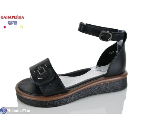 Дитячі босоніжки на літо (8 пар р.32-37) чорний  "GFB-Канарейка"