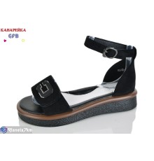 Дитячі босоніжки на літо (8 пар р.32-37) чорний  "GFB-Канарейка"