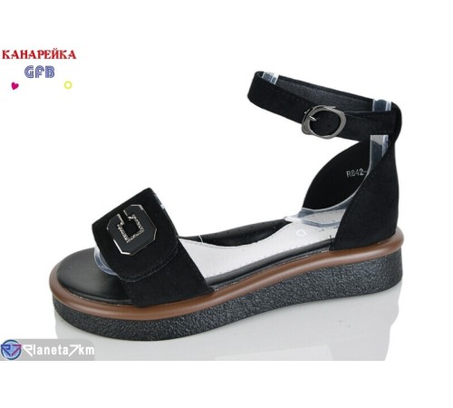 Дитячі босоніжки на літо (8 пар р.32-37) чорний  "GFB-Канарейка"