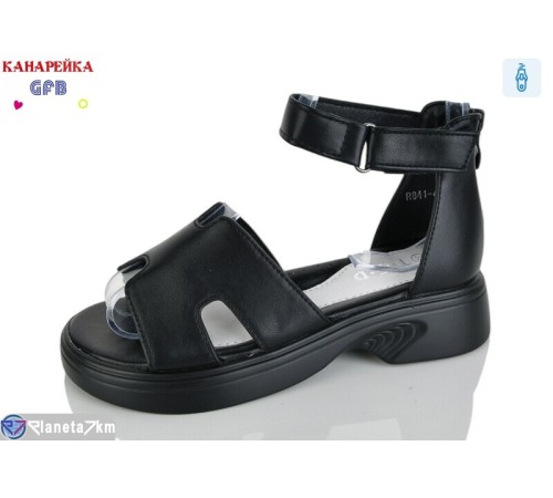 Дитячі босоніжки на літо (8 пар р.32-37) чорний  "GFB-Канарейка"