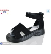 Дитячі босоніжки на літо (8 пар р.32-37) чорний  "GFB-Канарейка"