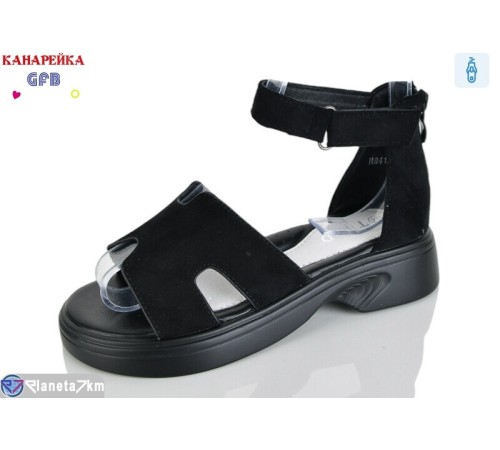 Дитячі босоніжки на літо (8 пар р.32-37) чорний  "GFB-Канарейка"