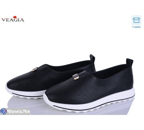 Туфлі жіночі на літо (8 пар р.36-41) чорний  "Veagia-ADA"