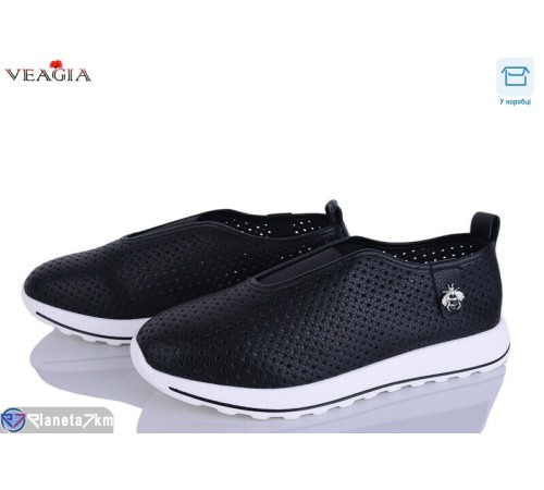 Туфлі жіночі на літо (8 пар р.36-41) чорний  "Veagia-ADA"