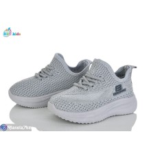 Дитячі кросівки на літо (12 пар р.21-26) сірий  "BBT"