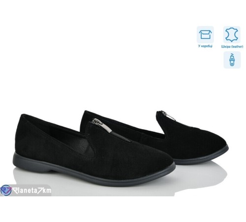 Балетки жіночі на літо (6 пар р.36-40) чорний  "GARRA"