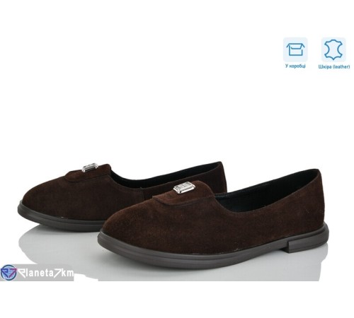 Туфлі жіночі на весну/осінь (6 пар р.36-40) коричневий  "GARRA"