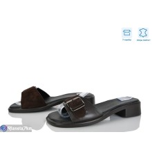 Шлепки жіночі на літо (6 пар р.36-40) коричневий  "GARRA"