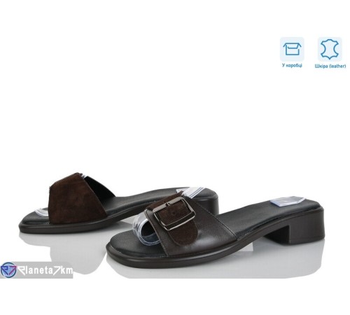 Шлепки жіночі на літо (6 пар р.36-40) коричневий  "GARRA"